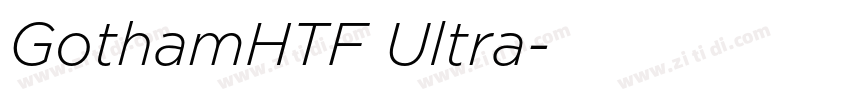 GothamHTF Ultra字体转换